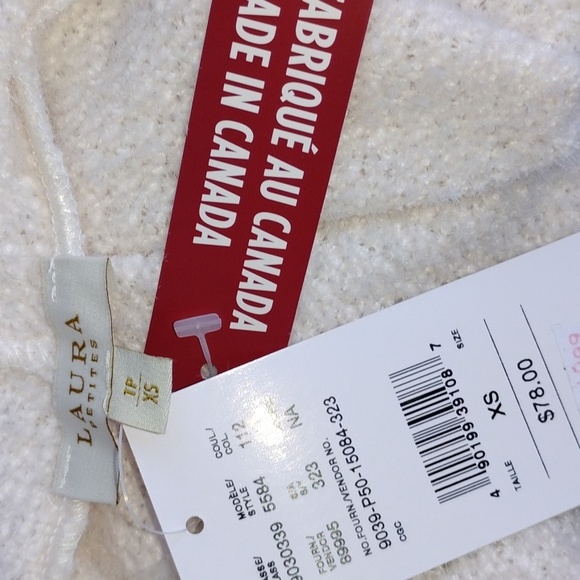 ☯️Laura Petites soft white faux cashmere open cardigan XS - Picture 4 of 4